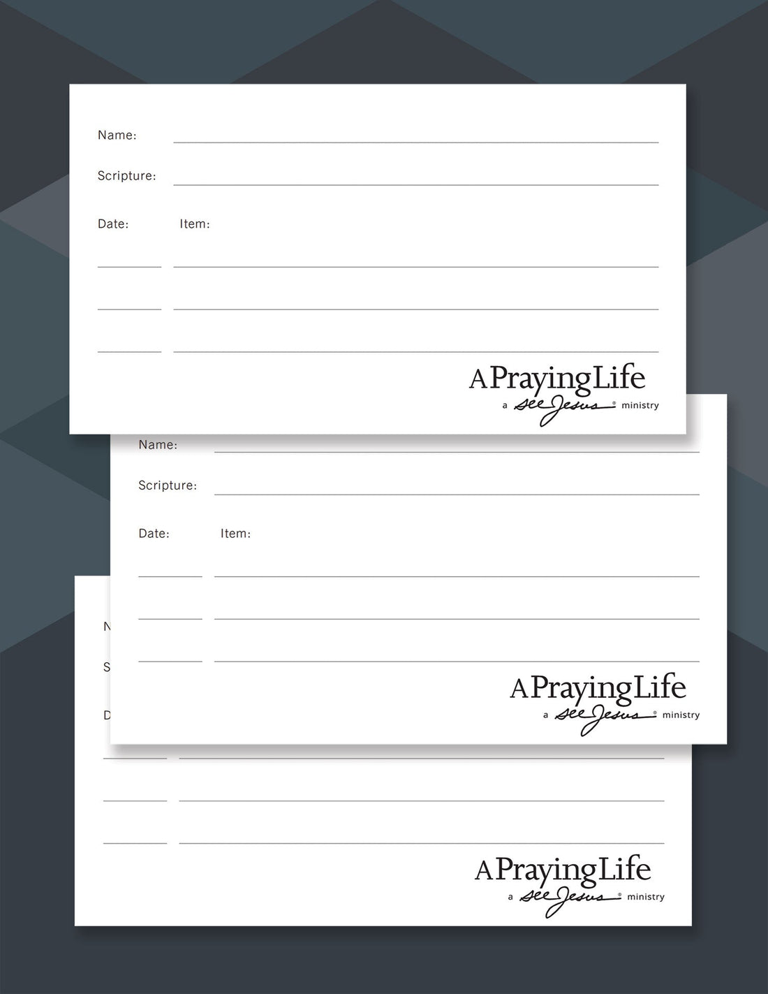 Prayer Card Pack